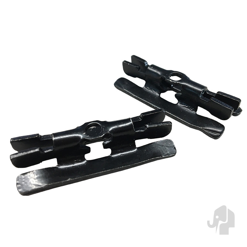 Elephant RVS Tussenclips Zwart 100st